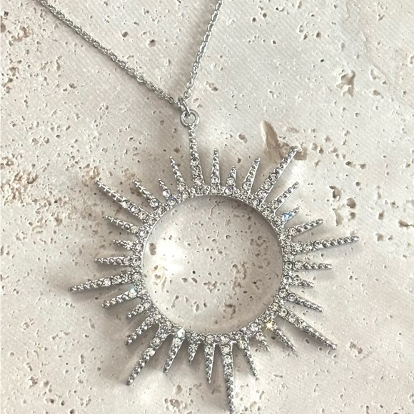 Sunburst Crystal Necklace - Picture 5 of 9
